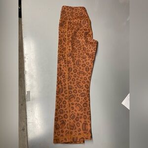 Constantly Varied Gear Football Leopard Print Capri Leggings small